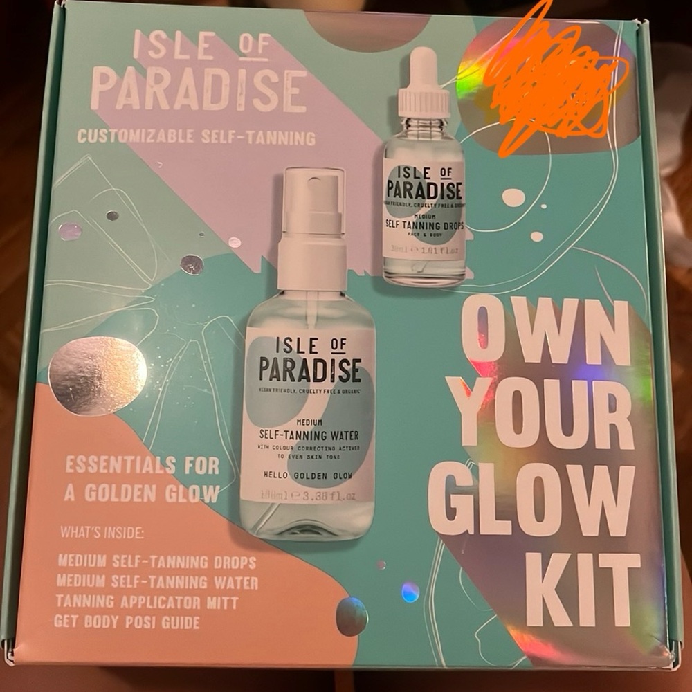 Tanning kit isle of paradise, very natural looking